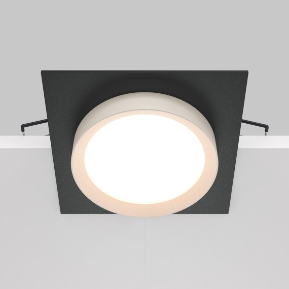 Встраиваемый светильник Maytoni DL086-GX53-SQ-BW Hoop под лампу 1xGX53 15W