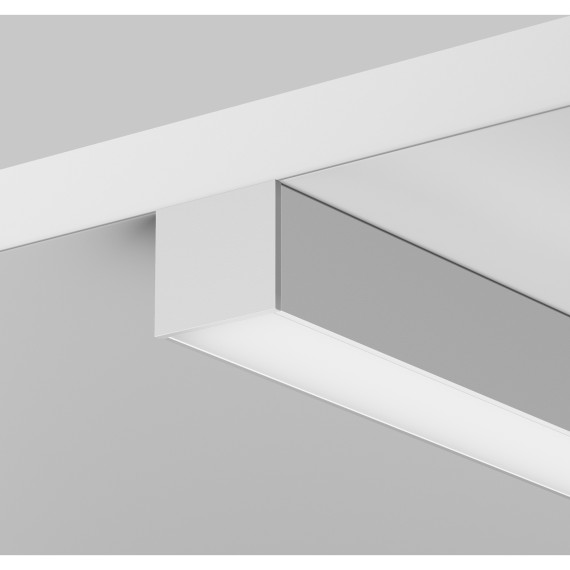 Алюминиевый профиль накладной-подвесной 25x22 (Серебро, 2 м), ALM-2522-S-2M 633012