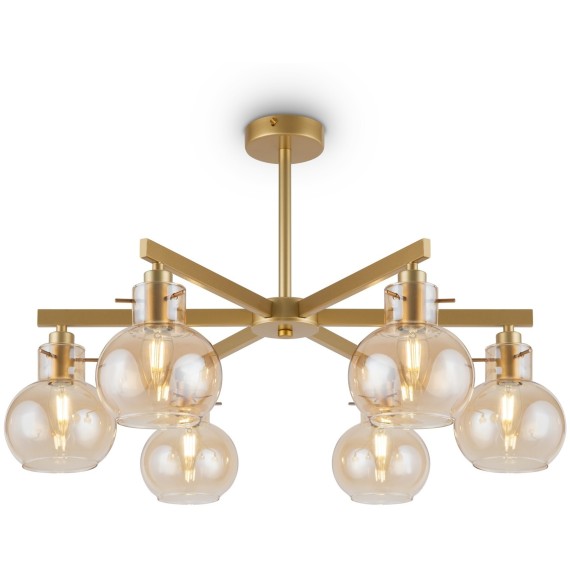 Люстра на штанге Freya FR5183PL-06G Circle под лампы 6xE14 60W