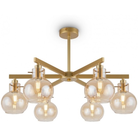 Люстра на штанге Freya FR5183PL-06G Circle под лампы 6xE14 60W