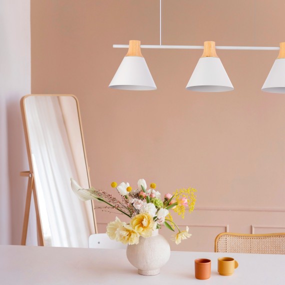 SLE125173-01 Подвес Серый/Серый, Светлое дерево E14 1*40W MODICA