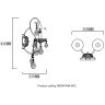 Бра Crystal Lux MONTANA AP2
