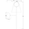 Настенный светильник (бра) Freya FR5382WL-01BS