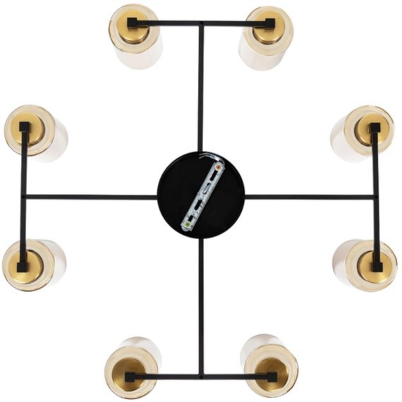 Люстра потолочная Arte Lamp A7027PL-8BK LEO под лампы 8xE14 40W