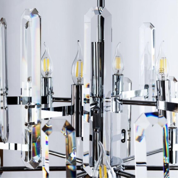 Люстра хрустальная Divinare 7136/02 LM-12 TENERIFE под лампы 12xE14 60W