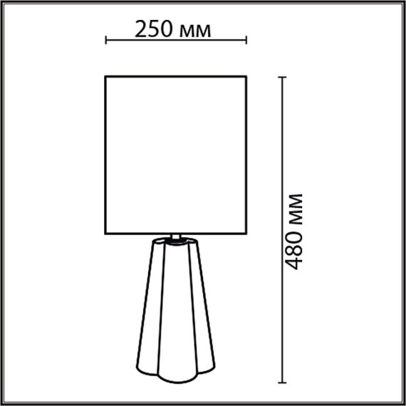 8124/1T COMFI LN25 черный, керамика/текстиль Настольная лампа E27 1*60W 220V HINAMI