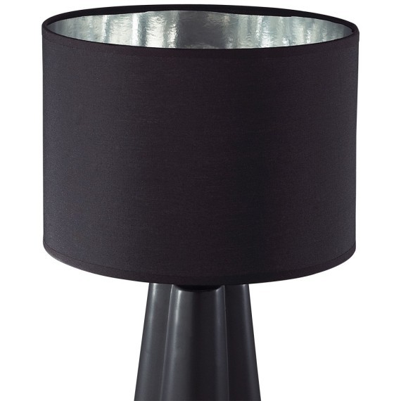 8124/1T COMFI LN25 черный, керамика/текстиль Настольная лампа E27 1*60W 220V HINAMI