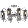 SLE102302-08 Светильник потолочный Хром/Дымчатый E14 8*40W VALIERI