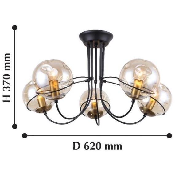 Потолочная люстра Grana 2202-5U