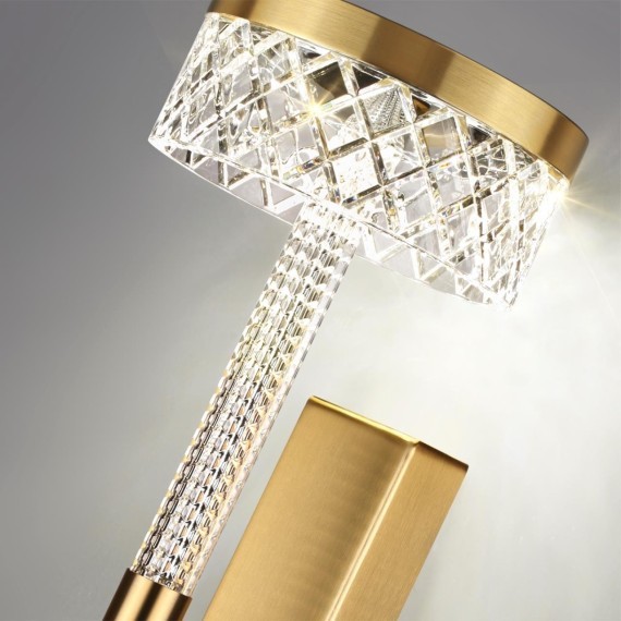 5032/8WL L-VISION ODL24 античн.бронза/металл/акрил Бра LED 8W 4000K 543лм FIVRE