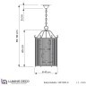 Подвесная люстра Lumina Deco Boston LDP 1235-6 CHR