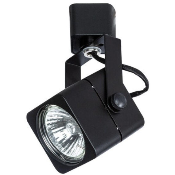 Однофазный двужильный трековый светильник Arte Lamp A1314PL-1BK LENTE под сменную лампу GU10