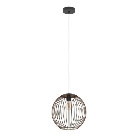 901868 EGLO ALMANZORA Подвесной светильник 1xE27, 60Вт, сталь, черный, медный