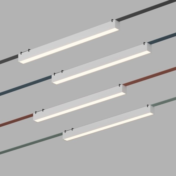 DK5577-WH Cветодиодный светильник на ременный шинопровод Denkirs Belty CRI90+ 3000К 1310Лм 120° 24Вт