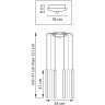 Люстра подвесная Tubo Lightstar L8T747237