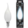 104201209 Светодиодная филаментная лампа Gauss Свеча на ветру 9W 610Lm 4100K E14 