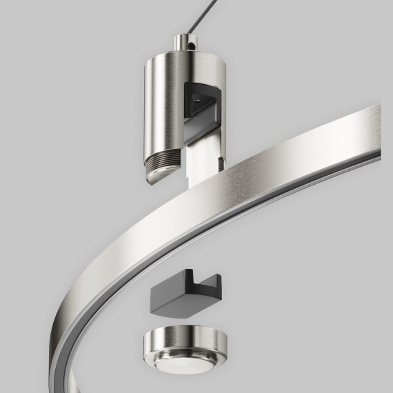 Набор подвесной с основанием под блок питания для круглого шинопровода Maytoni Flarity TRA154SW-BB-R-PT