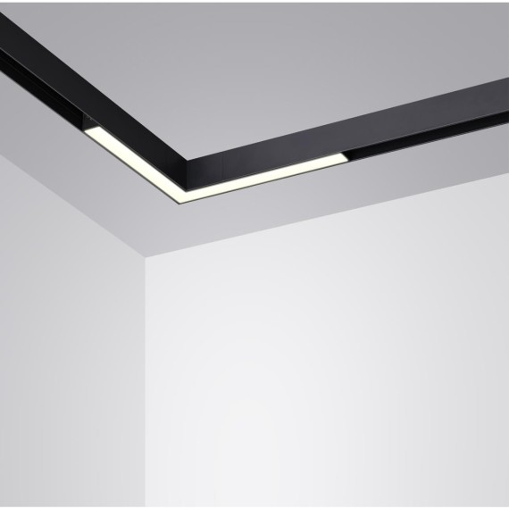 359944 Черный трековый угловой светильник с перекл. цв. температуры 3000;4000;6000К 20Вт 120° 1200Лм CRI90 Novotech VECTOR