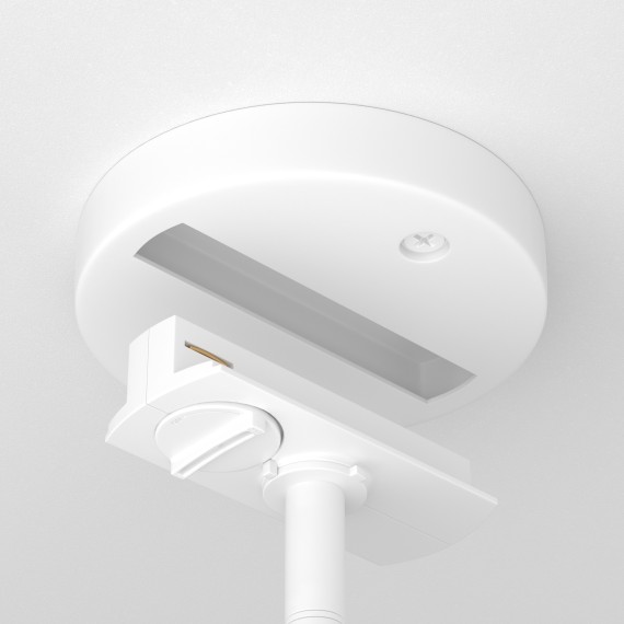 Основание для отдельного монтажа любого однофазного трек. светильника Maytoni TRA010-1-BS-W