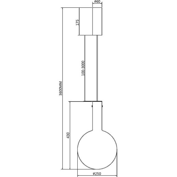 Подвесной светильник Maytoni MOD182PL-L6W3K