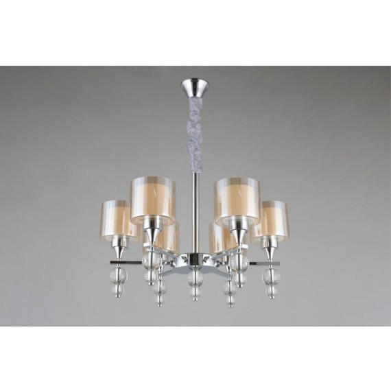 Люстра подвесная Omnilux OML-70803-06 Aprica под лампы 6xE27 60W