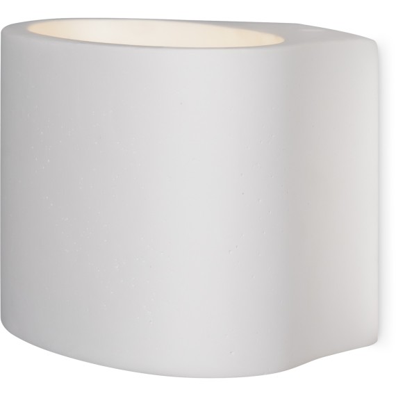 Настенный светильник (бра) с белым плафоном из цемента и лампой G9 Freya Terra FR5582WL-01W