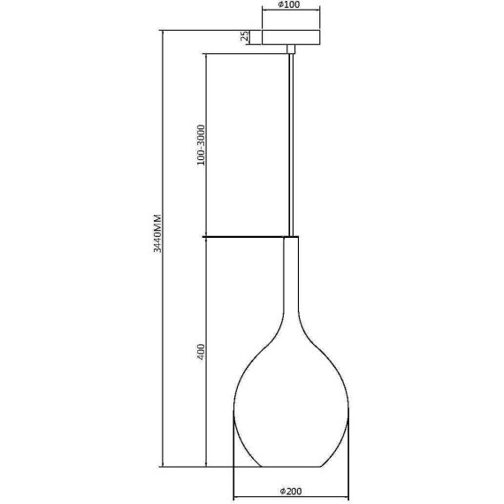 Подвесной светильник Maytoni MOD271PL-01B2