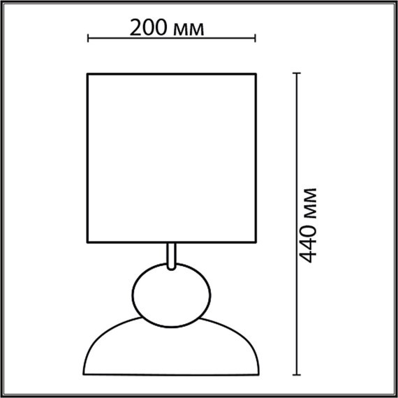 8127/1T COMFI LN25 коричневый/черный, керамика/текстиль Настольная лампа E27 1*60W 220V OVONA