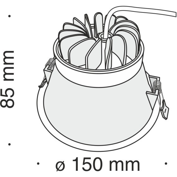 Встраиваемый светильник Technical DL039-L15W3K