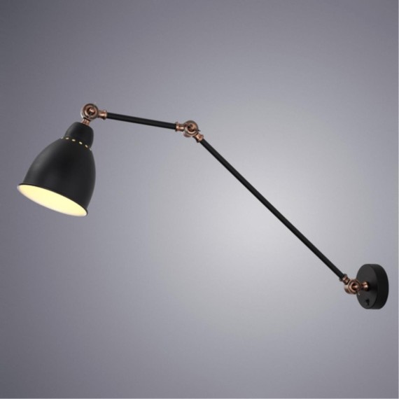 Спот на гибкой ножке Arte Lamp A2055AP-1BK Braccio под лампу 1xE27 60W
