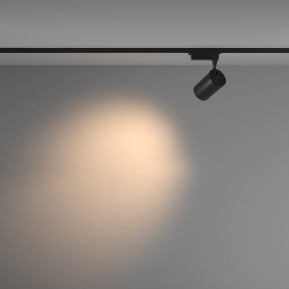 Однофазный двужильный светодиодный трековый светильник Maytoni Unity TR003-1-15W3K-M-B Vuoro 3000К 1520Лм CRI90+ 36° 15Вт