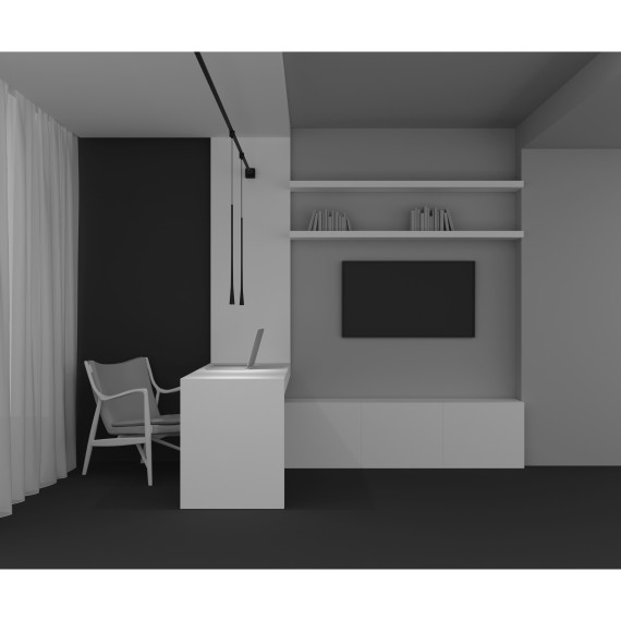 TR168-1-7W3K-M-B Светодиодный светильник на резиновый шинопровод Maytoni Elasity CRI90+ 3000К 220Лм 38° 7Вт