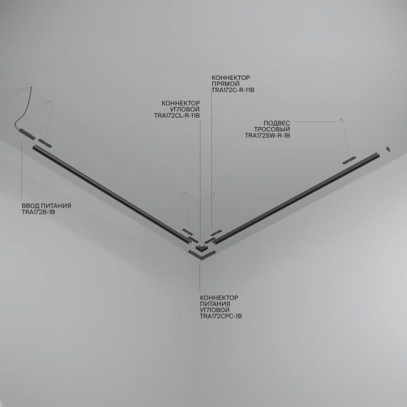 Шинопровод подвесной 2м Maytoni Basity TRX172-R-112B