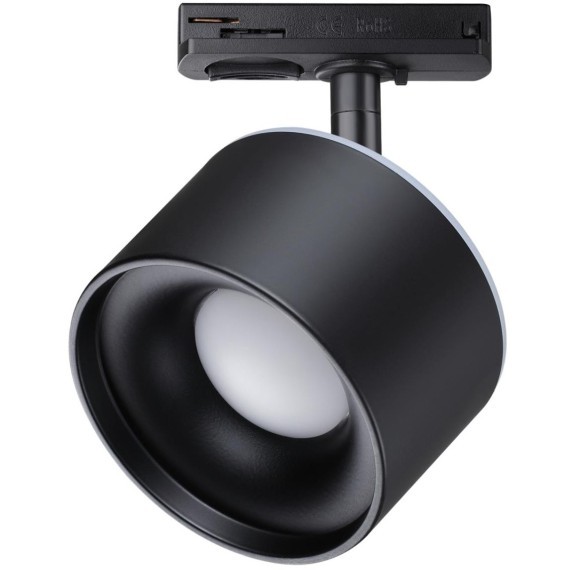 Трехжильный однофазный трековый светодиодный светильник Novotech GIRO 358974 1100лм 12W+3W вверх