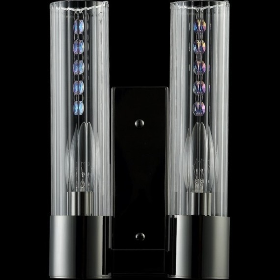 Бра Crystal Lux OTONO AP2 BLACK CHROMIUM/TRANSPARENTE