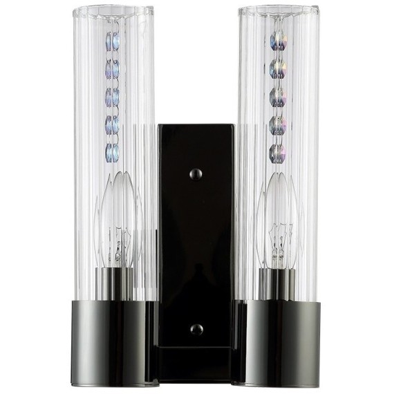 Бра Crystal Lux OTONO AP2 BLACK CHROMIUM/TRANSPARENTE