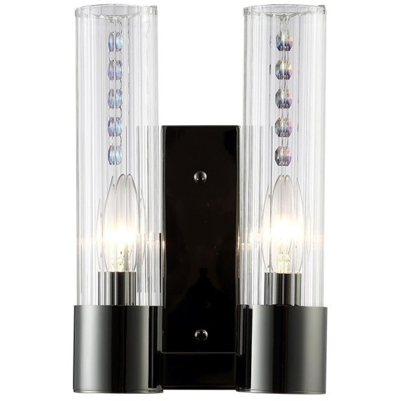 Бра Crystal Lux OTONO AP2 BLACK CHROMIUM/TRANSPARENTE