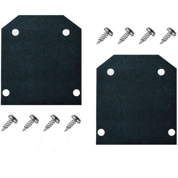 Комплект торцевых заглушек 2шт. заглушки и 8шт. винтов Denkirs TR3040-AL
