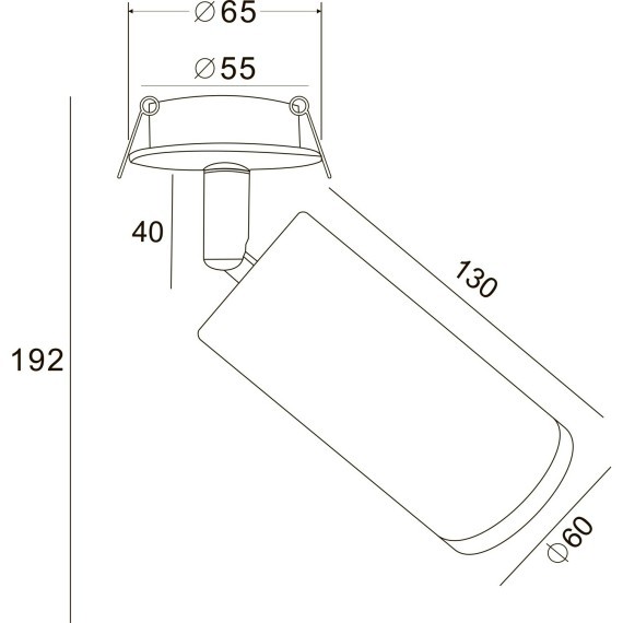 Встраиваемый светильник Focus C018CL-01W