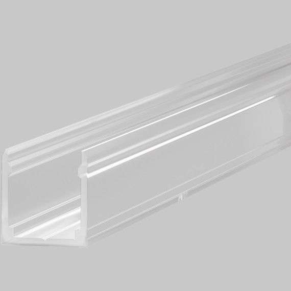 Профиль для гибкого неона 17x12 мм (пластик, 1м) 432008