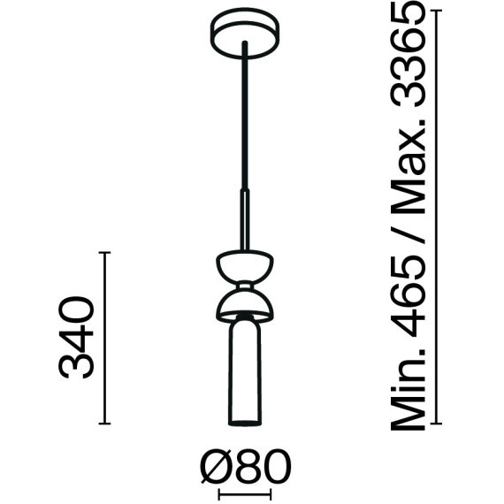 Подвесной светильник Maytoni MOD178PL-01B