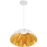 DK6655-WH+SG Светильник подвесной белая чаша с золотой внутренней частью для обеденного стола Denkirs ORIGAMI 20 Вт 3000К 560x1500мм