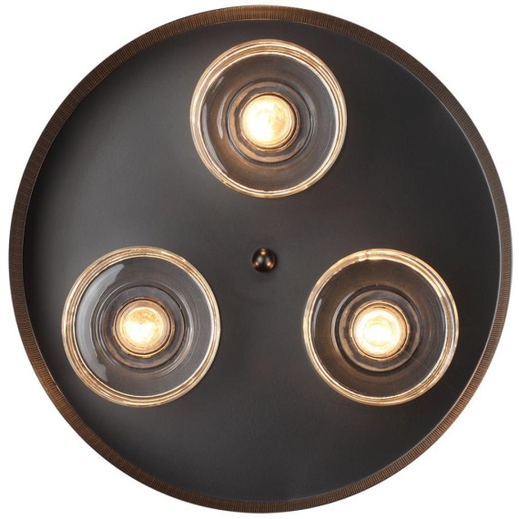 6598/3C MODERNI LN24 черный/черный. коричневый металл, эко кожа/металл, стекло Подвесной светильник Е27 3*40W 220V BASALTO