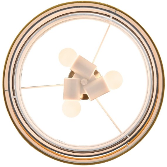 8038/3 MODERNI LN24 никель/желтый/серый/белый, металл/текстиль Подвесной светильник Е27 3*60W 220V ILAIDA