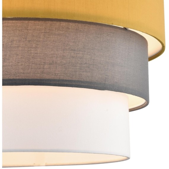8038/3 MODERNI LN24 никель/желтый/серый/белый, металл/текстиль Подвесной светильник Е27 3*60W 220V ILAIDA