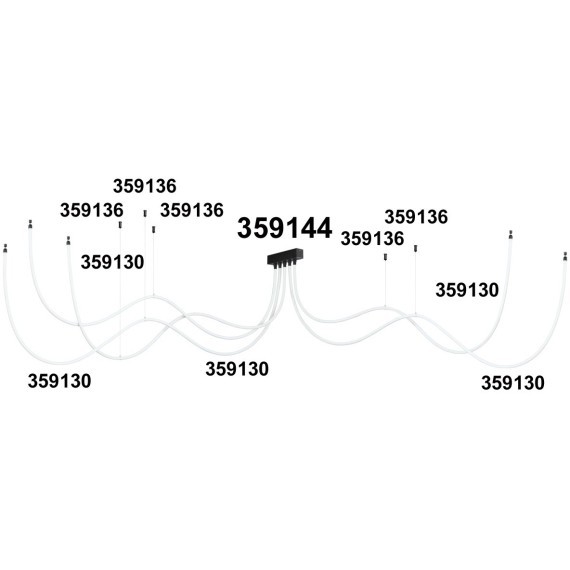 База для накладного монтажа светильников 359128-359133 RAMO 359144