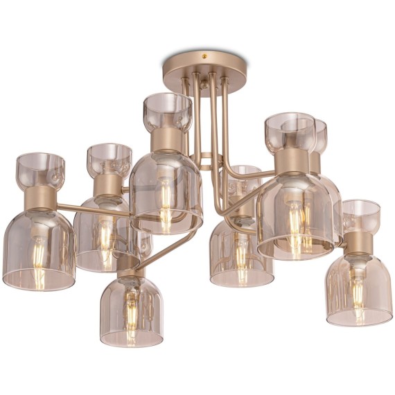 Люстра потолочная Freya FR5094PL-08G Isla под лампы 8xE14 40W