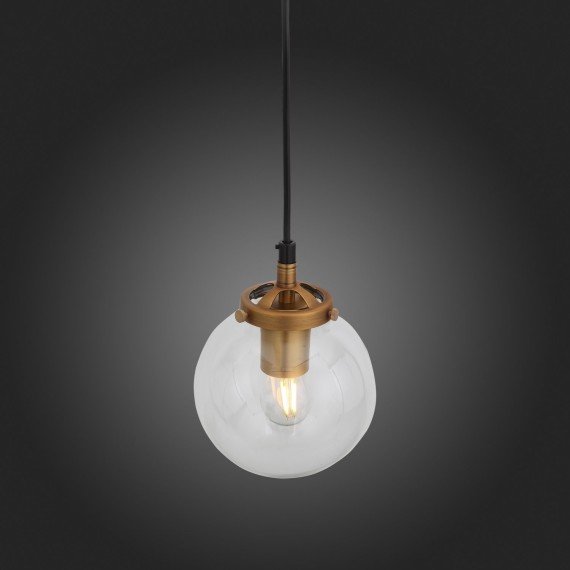 SL234.403.01 Подвес ST-Luce Черный, Золото/Прозрачный E27 1*40W VARIETA