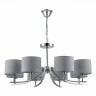 SLE105303-08 Светильник подвесной Хром/Серый E14 8*40W LINDA