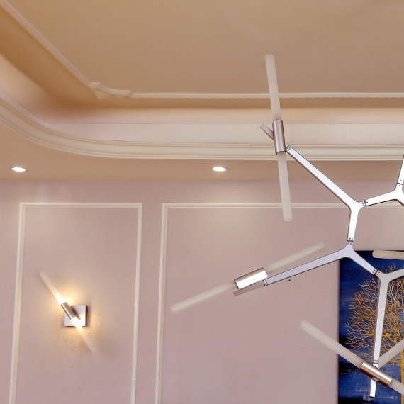 SL947.101.02 Бра ST-Luce Серебристый/Белый G9 2*5W LACONICITA